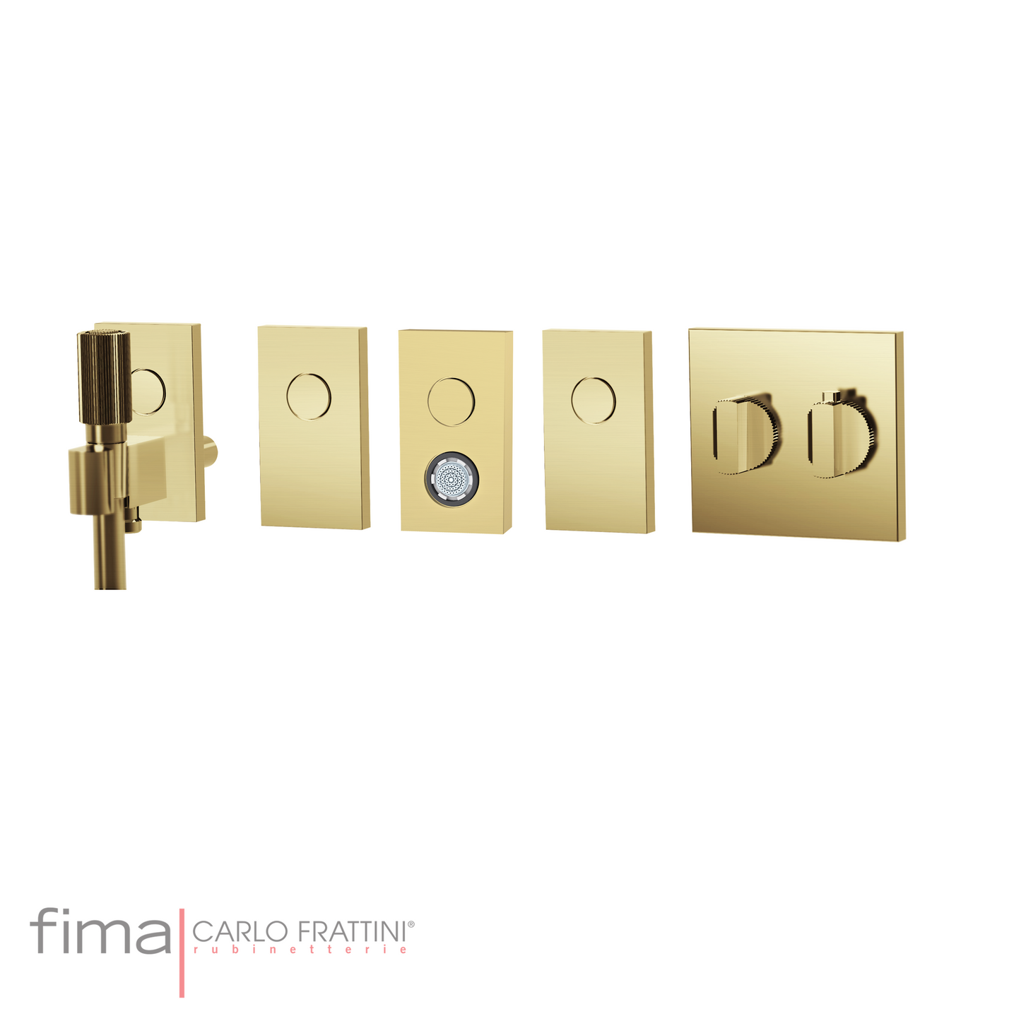 SWITCH - BUILT IN THERMOSTATIC SHOWER MIXER - 4 OUTLETS AND BODY SPRAY