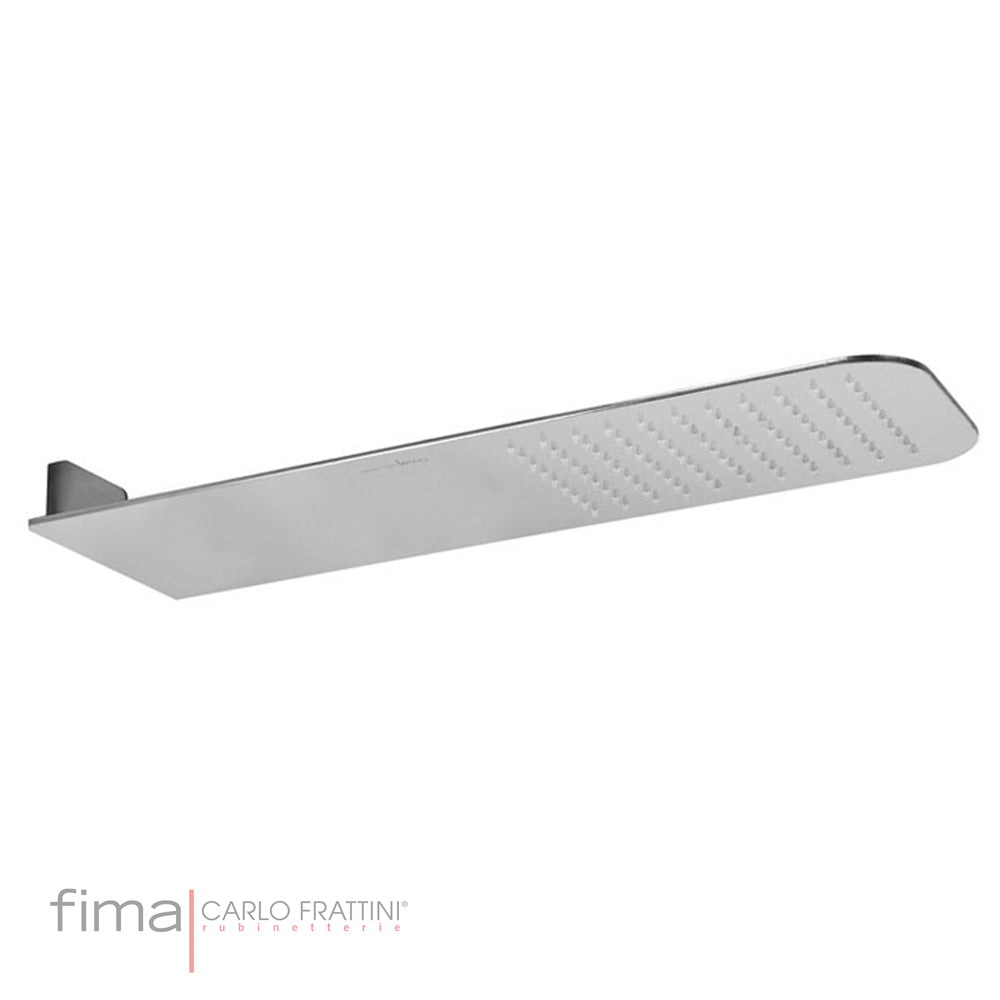 SHOWERHEAD ROUND EDGE STAINLESS STEEL RAIN FLOW - WALL MOUNT