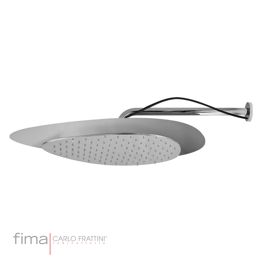 CLOUD SHOWERHEAD STAINLESS STEEL MATT LED FRAME - WALL MOUNT