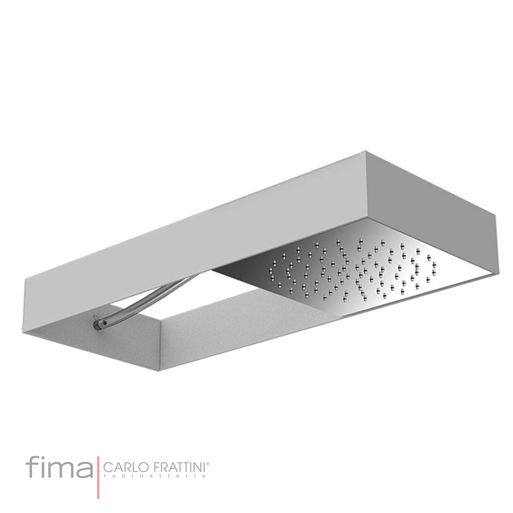 MOOVE SHOWERHEAD RAIN FLOW - MATT WHITE FRAME - WALL MOUNT