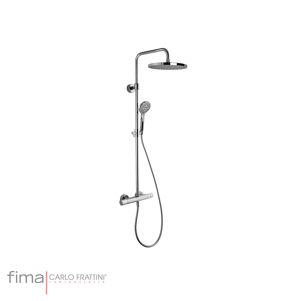 MECHANICAL SHOWER COLUMN INCL ROUND 3 JET H/SHOWER - ROUND ROSE