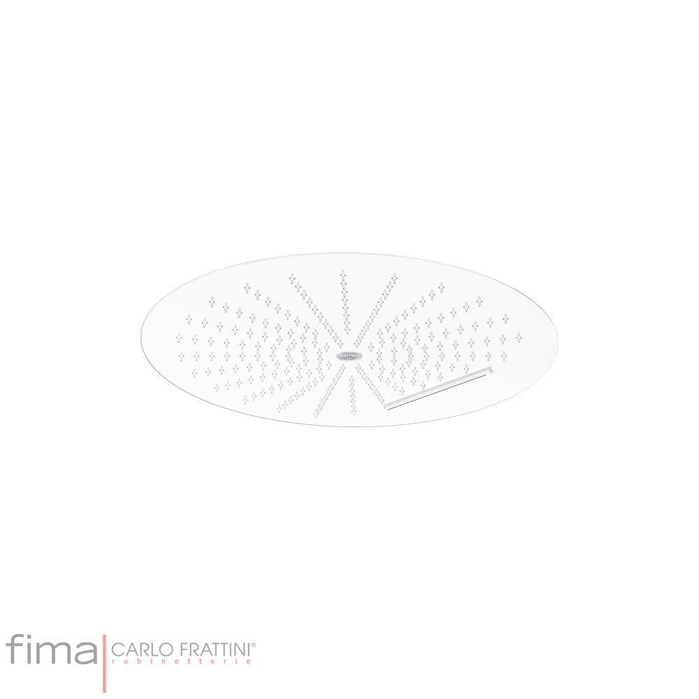 ROUND SHOWERHEAD STAINLESS STEEL - 3 JETS - CEILING MOUNT