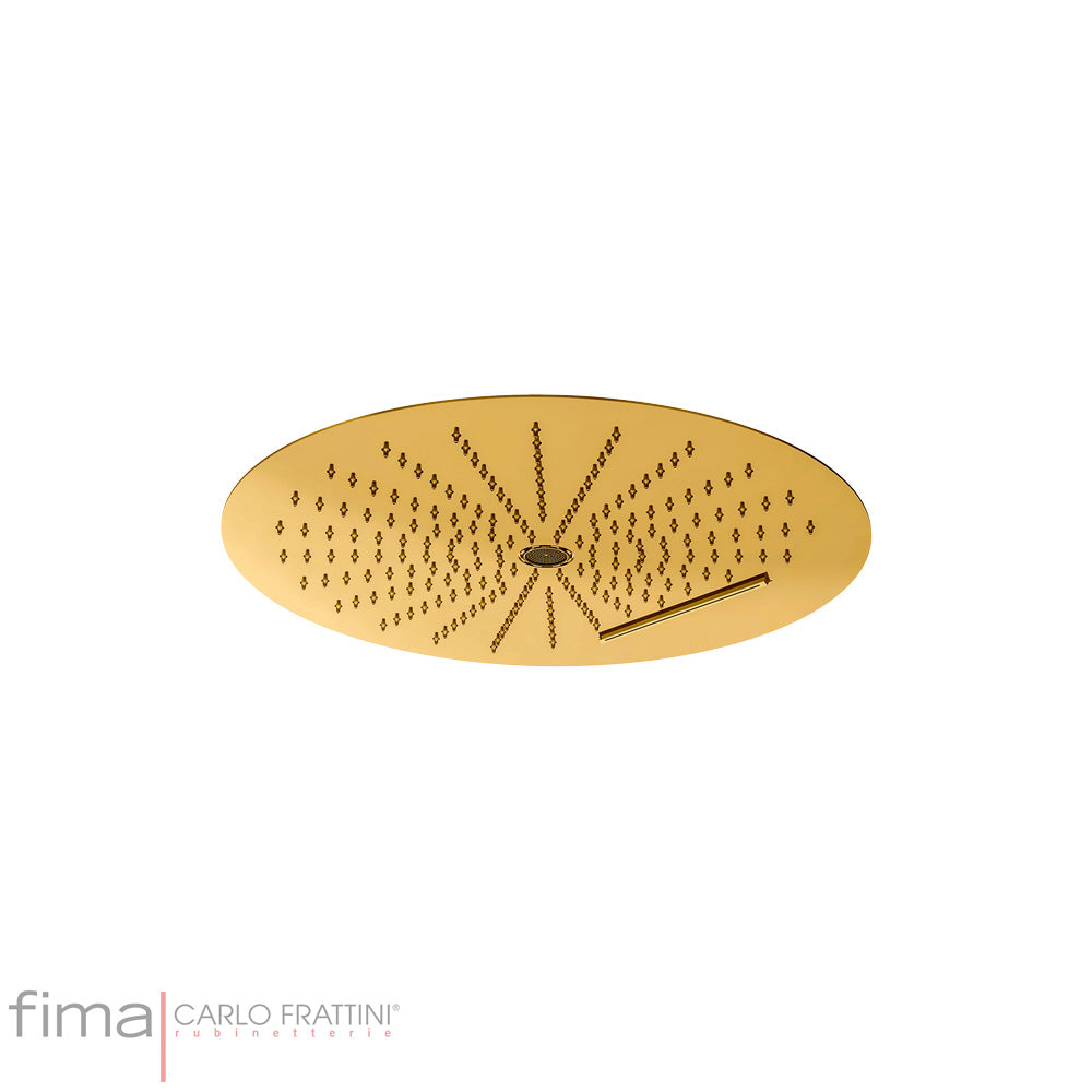 ROUND SHOWERHEAD STAINLESS STEEL - 3 JETS - CEILING MOUNT