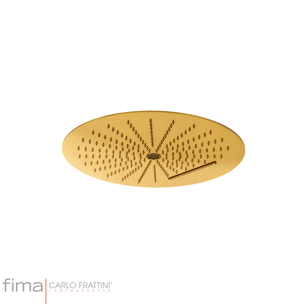 ROUND SHOWERHEAD STAINLESS STEEL - 3 JETS - CEILING MOUNT