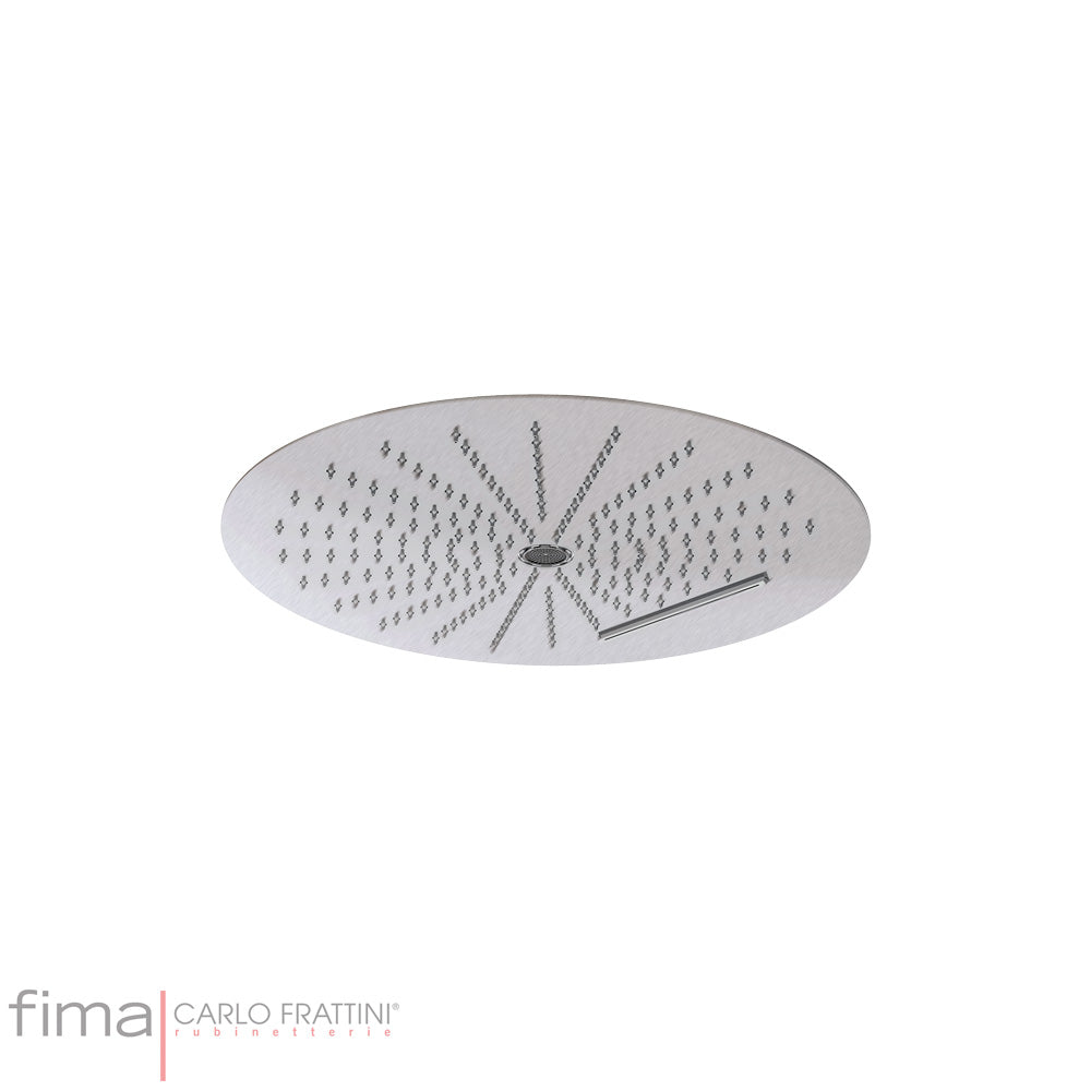 ROUND SHOWERHEAD STAINLESS STEEL - 3 JETS - CEILING MOUNT
